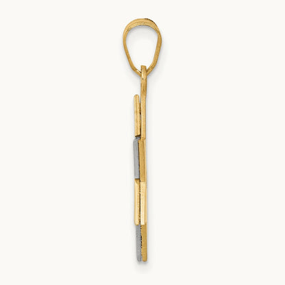 Star Of David Pendant, 14K Two-tone