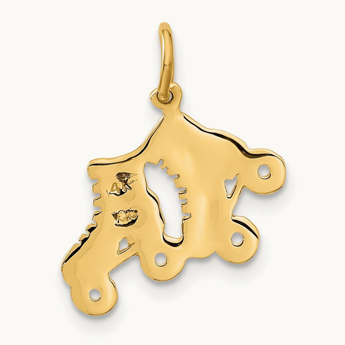 Roller Skates Charm, 14K
