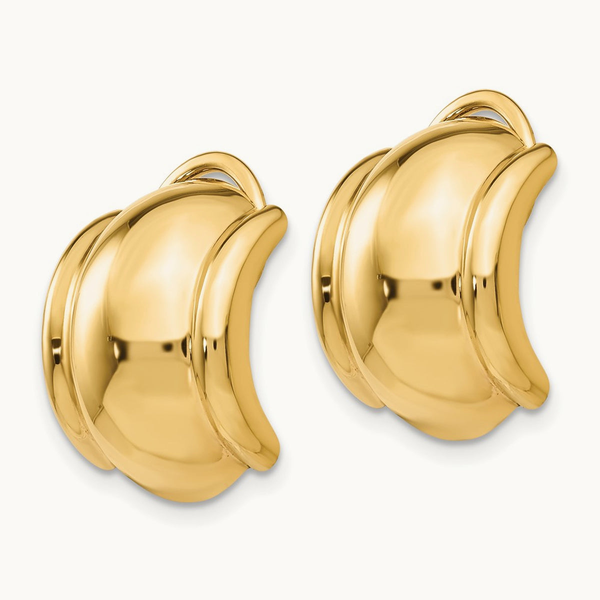 Omega Clip Non-pierced Earrings, 14K