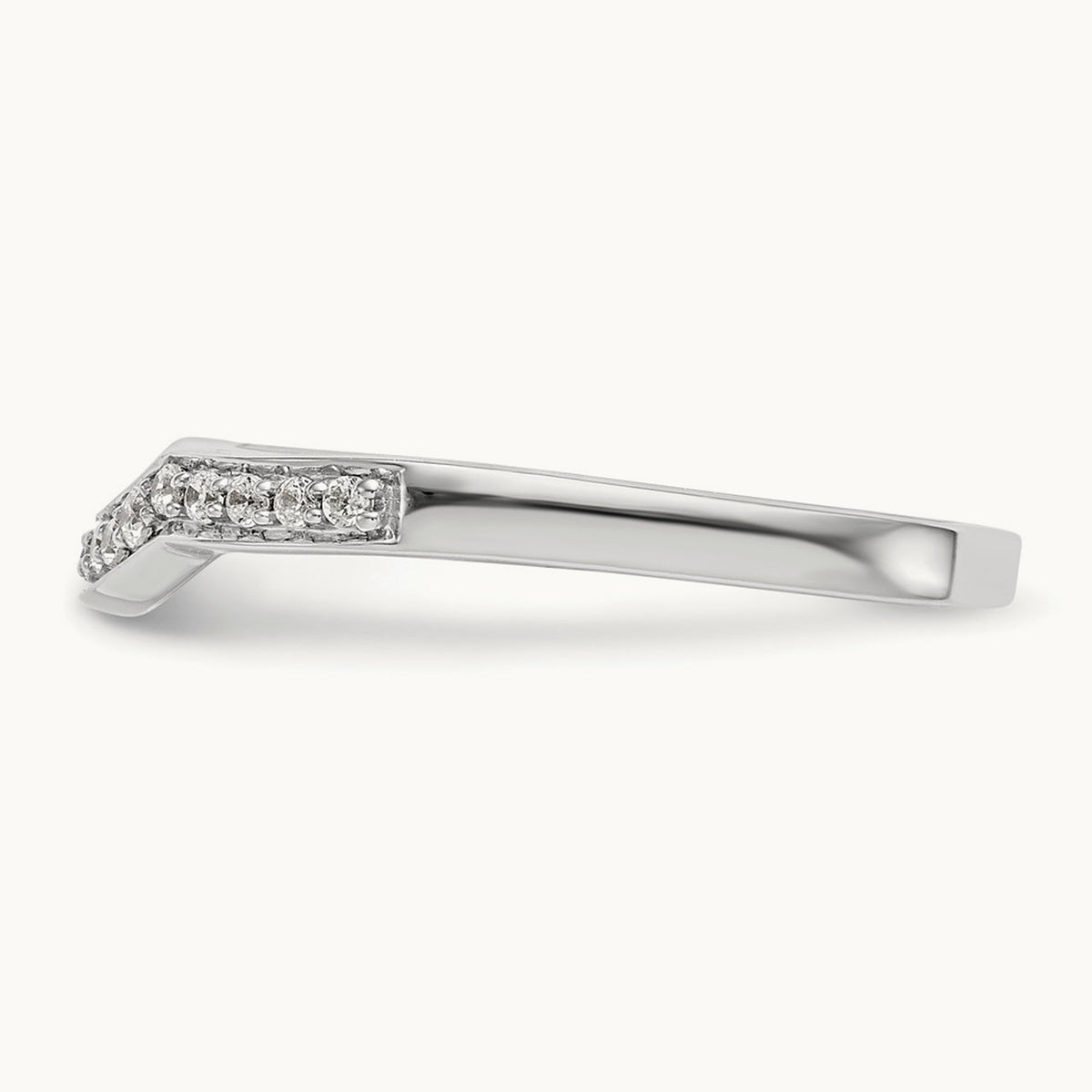 Diamond Wedding Band, 14K White Gold