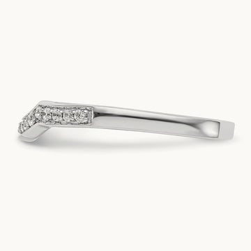 Diamond Wedding Band, 14K White Gold