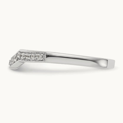 Diamond Wedding Band, 14K White Gold