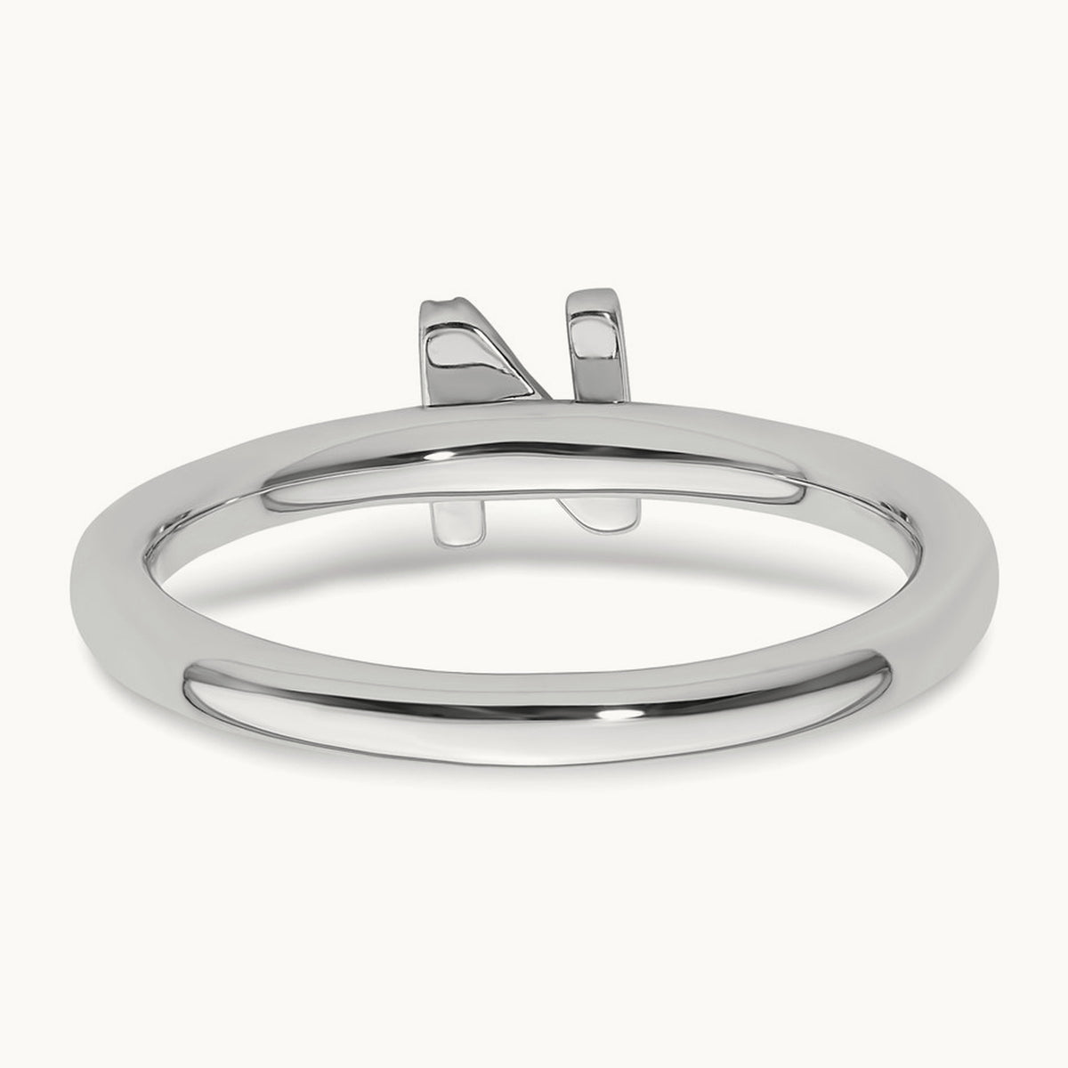 Stackable Diamond Ring — 14K White Gold, N