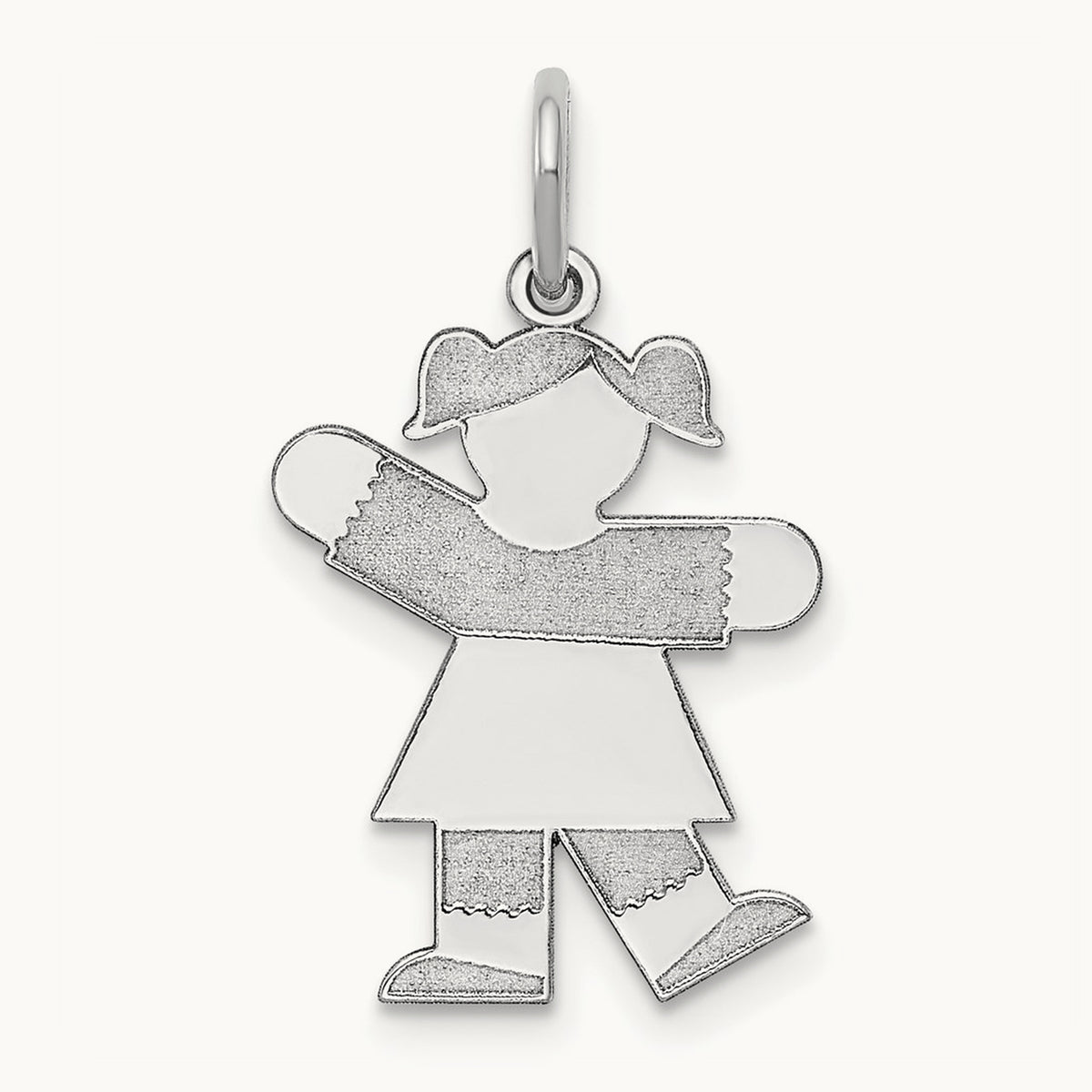 Kid Charm — 14K White Gold