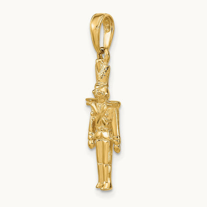 Polished 3-D Toy Soldier Pendant, 14K