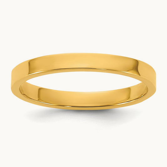 High Polished Band Baby / Children's Ring — 14K Yellow Gold