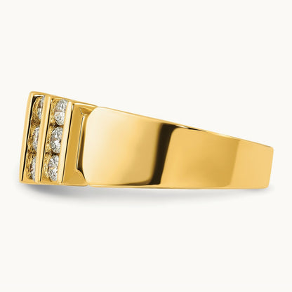 Fashion Band, 1.00-3.00 ct tw Lab-Grown Diamond — 1 ct, 14K Yellow Gold