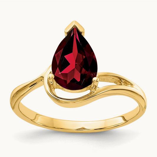 Pear Garnet ring — photo set