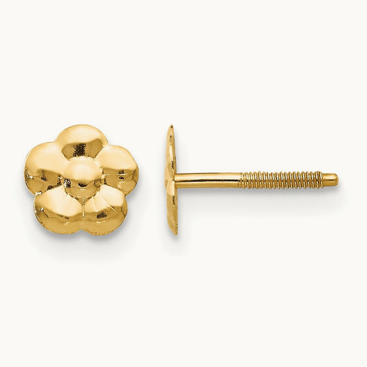 Madi K Flower Post Earrings, 14K