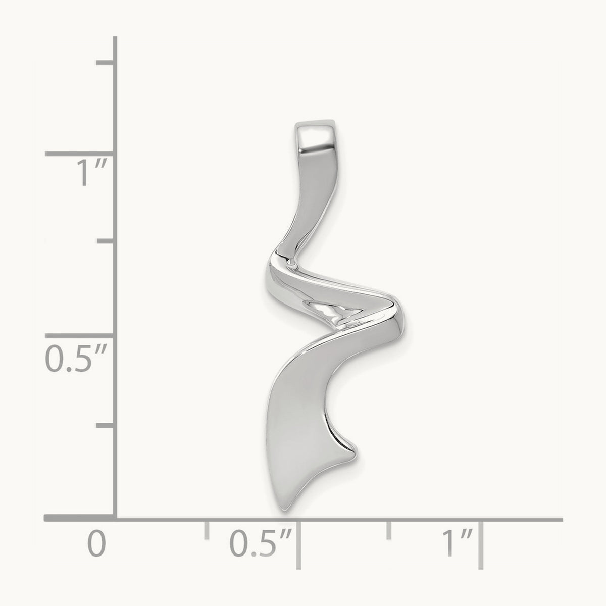 Slide, 14K White Gold