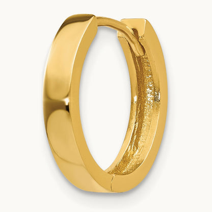 Single 14k Round Hinged Hoop Earring