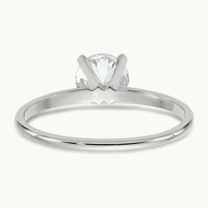 Round Solitaire Engagement Ring, 0.75 ct tw Lab-Grown Diamond — 14K White Gold