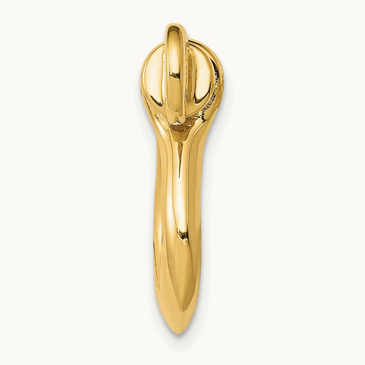 3D Large Shackle Link Pendant, 14K