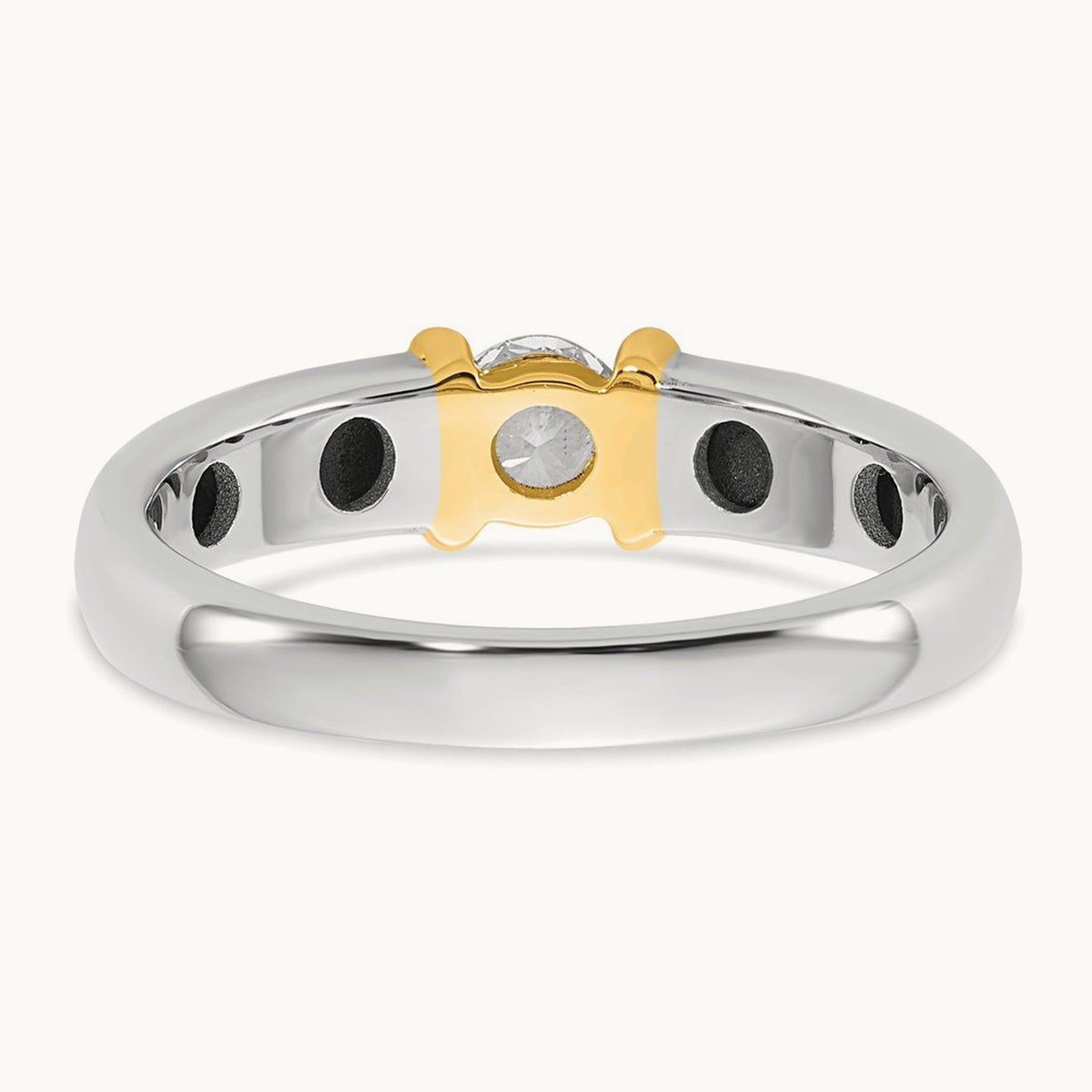 .33ct Ladies Diamond Wedding Band, 14K Two-tone