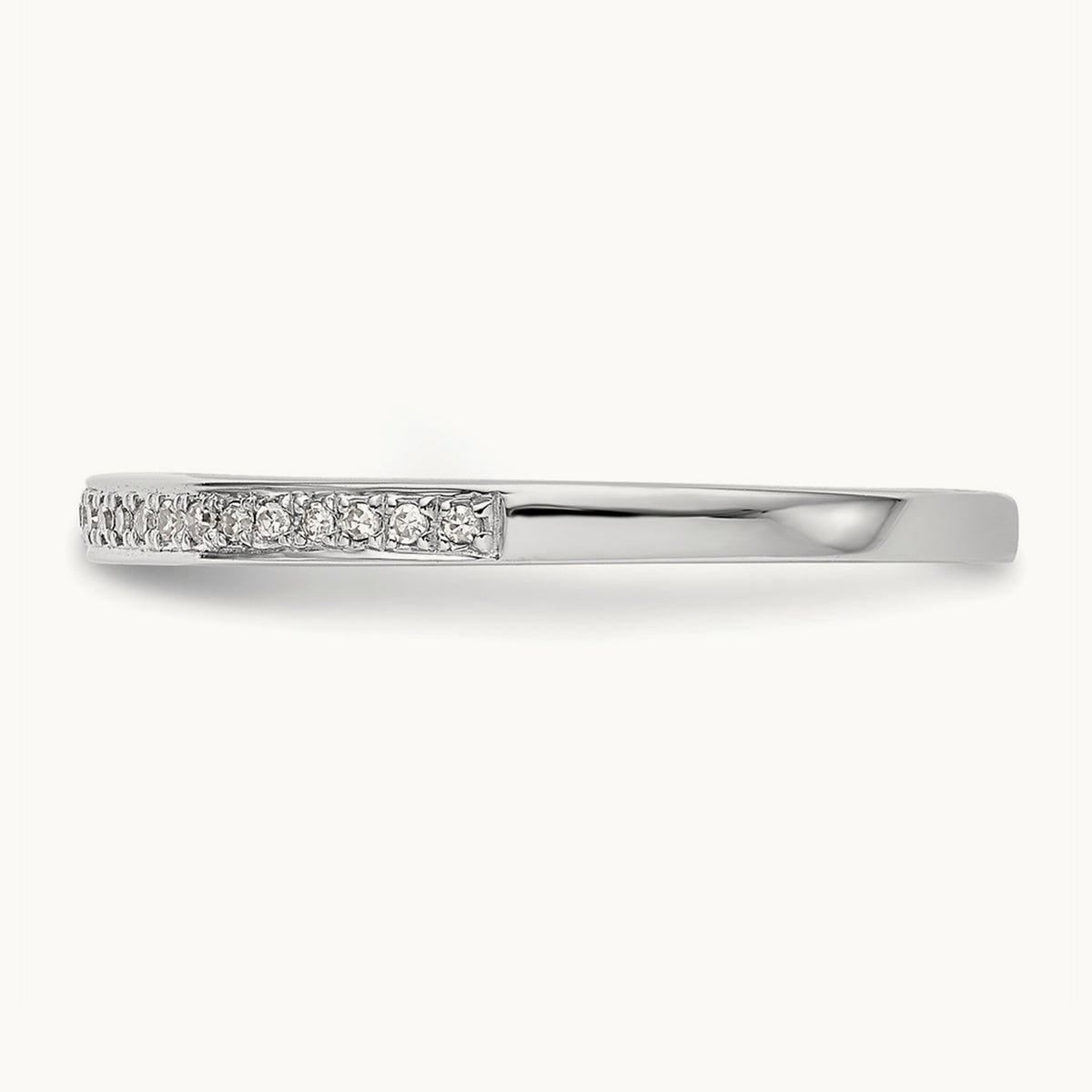 Diamond Wedding Band, 14K White Gold