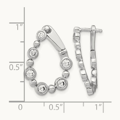 Hinged Hoop Earrings, 1.00 ct tw Lab-Grown Diamond