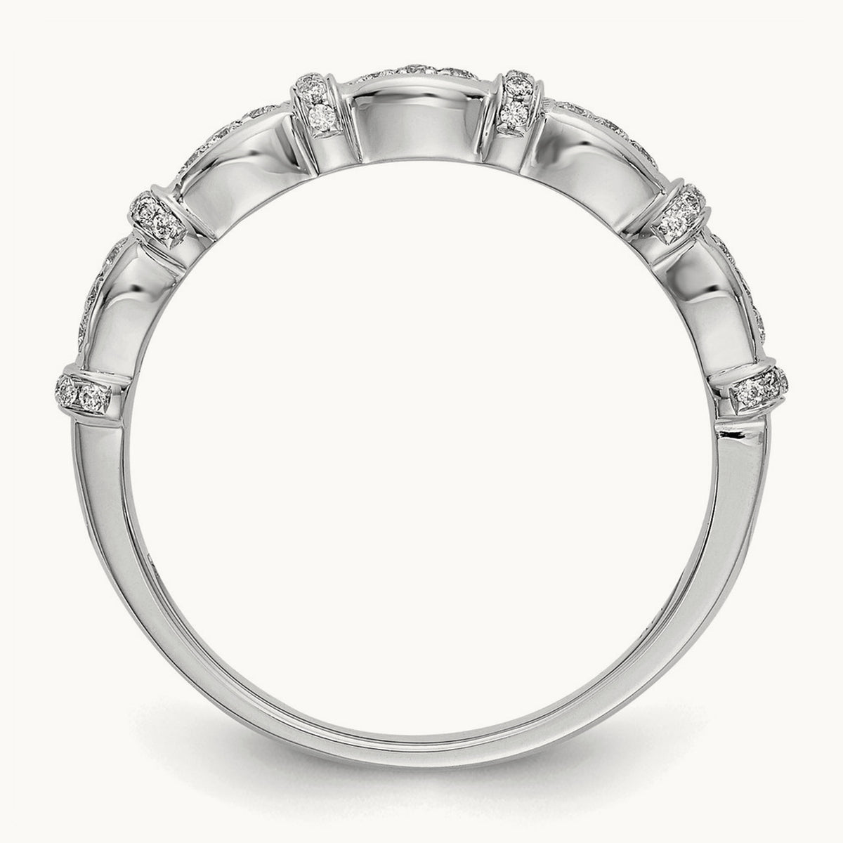 Diamond Band — 14K White Gold, 7