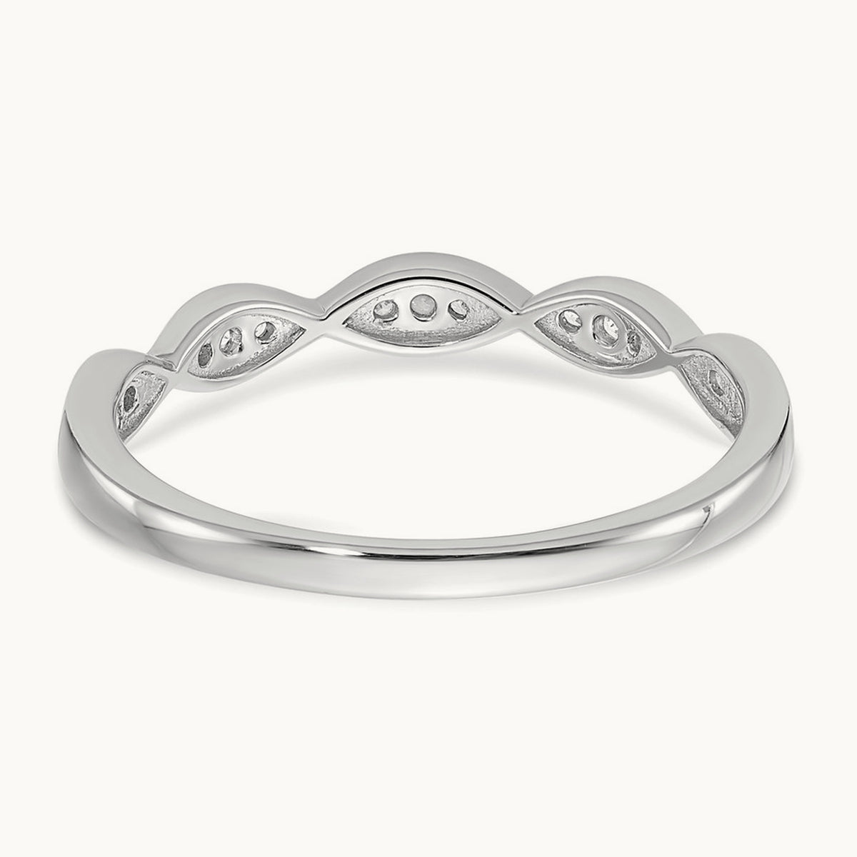 Diamond Wedding Band, 14K White Gold