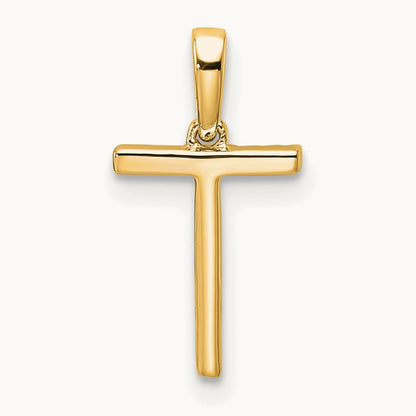 Diamond Letter T Initial Pendant, 14K