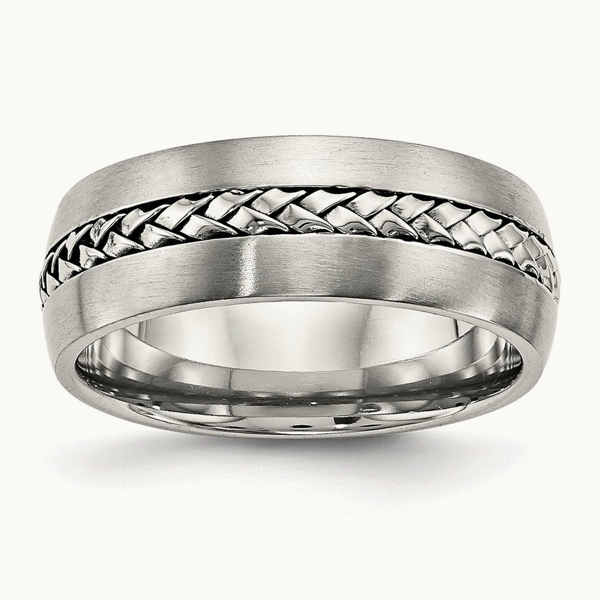 Brushed and Polished Braided Band — photo set