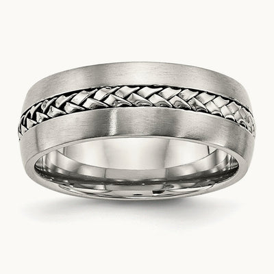 Brushed and Polished Braided Band — photo set