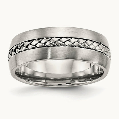 Brushed and Polished Braided Band — photo set