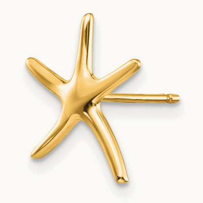 Single 14k Starfish Post Earring