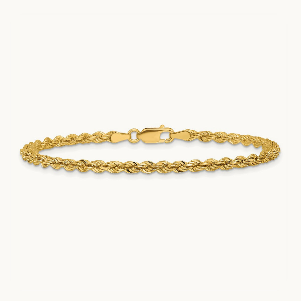 Diamond-cut Rope Chain — 3.0mm