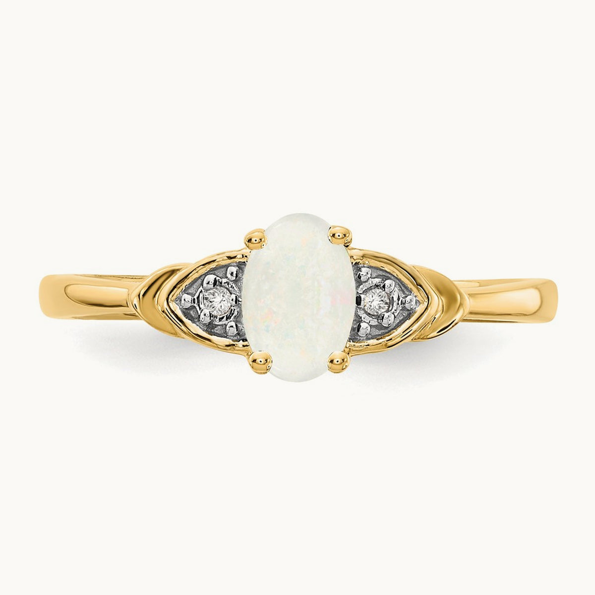 Opal and Diamond Ring, 14K