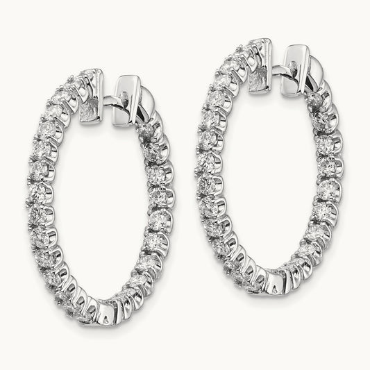 VS Diamond Earring, 14K White Gold