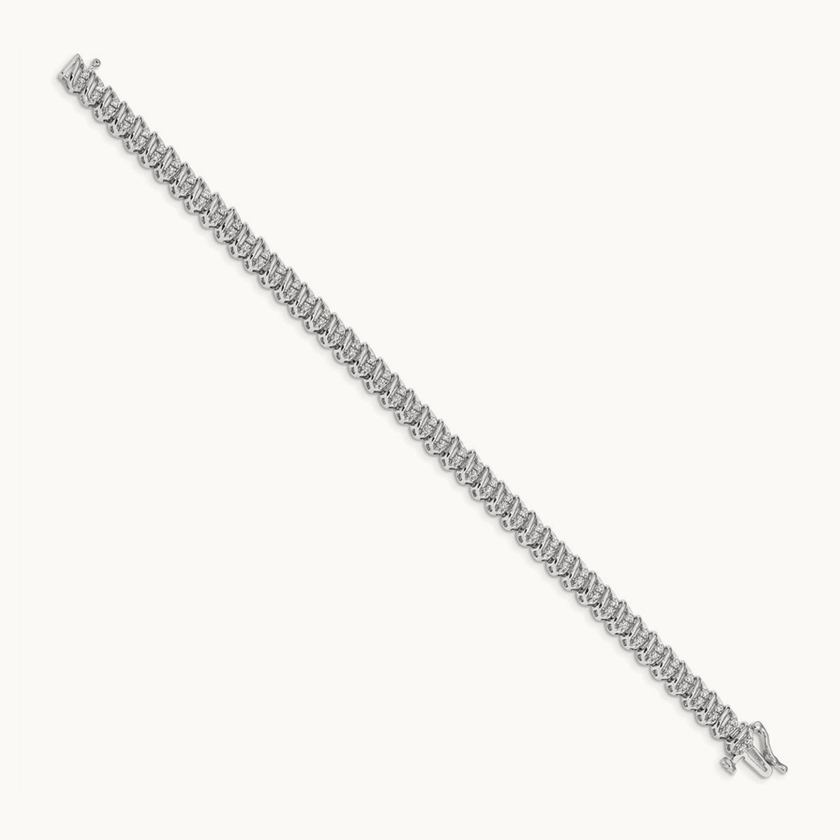 Diamond Fancy Bracelet, 14K White Gold