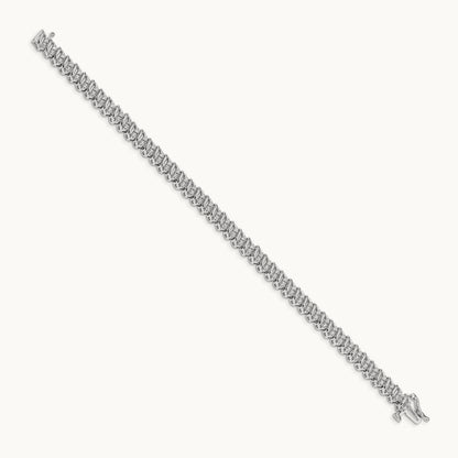 Diamond Fancy Bracelet, 14K White Gold