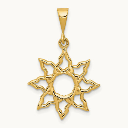 Sun Charm, 14K