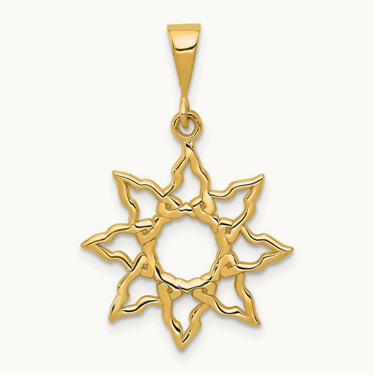Sun Charm, 14K