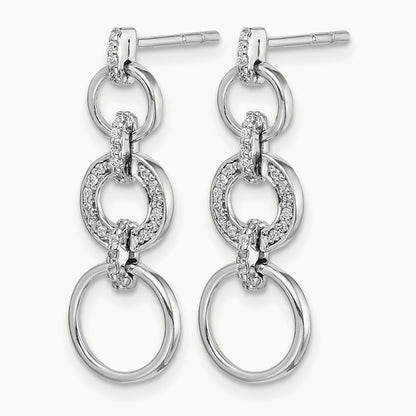 Diamond Fancy Dangle Earrings — 26mm