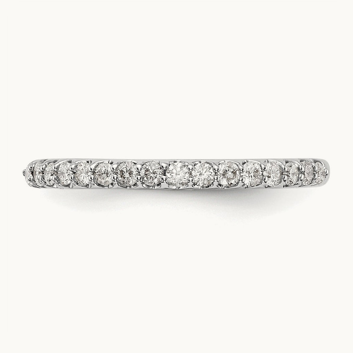 Diamond Wedding Band, 14K White Gold