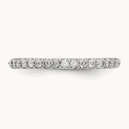 Diamond Wedding Band, 14K White Gold