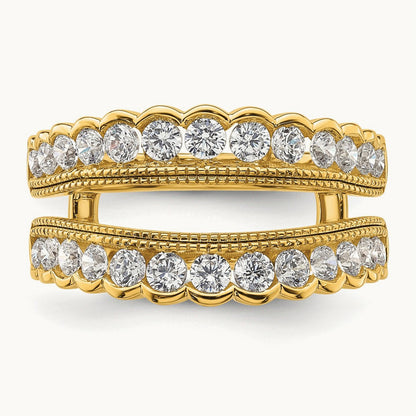 Ring Guard, 1.25 ct tw Lab-Grown Diamond — 14K Yellow Gold