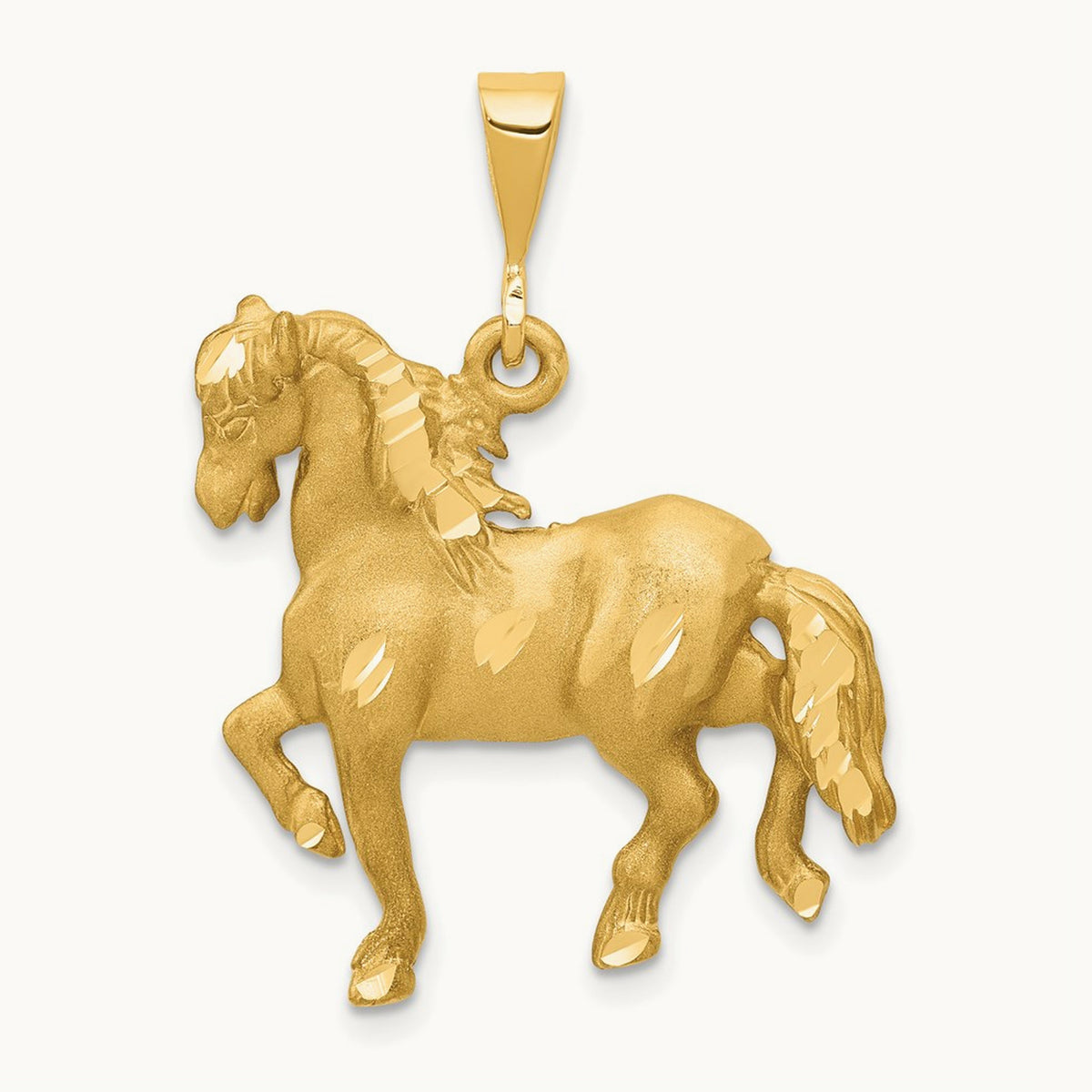 Horse Pendant, 14K