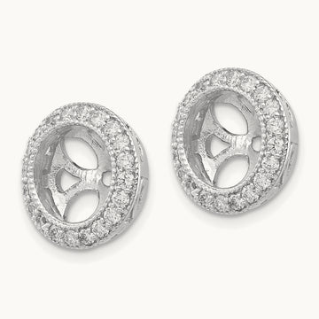 A Diamond Earring Jacket, 14K White Gold