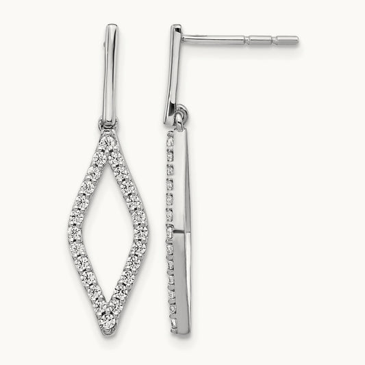 Dangle Post Earrings, 0.50 ct tw Lab-Grown Diamond