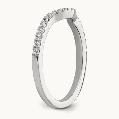 Diamond Wedding Band, 14K White Gold