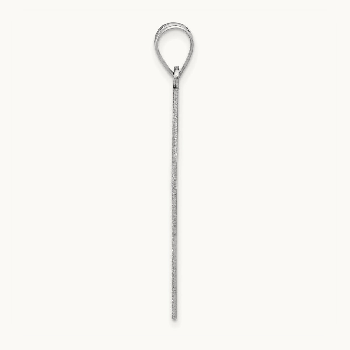 Polished Cross Pendant, 14K White Gold