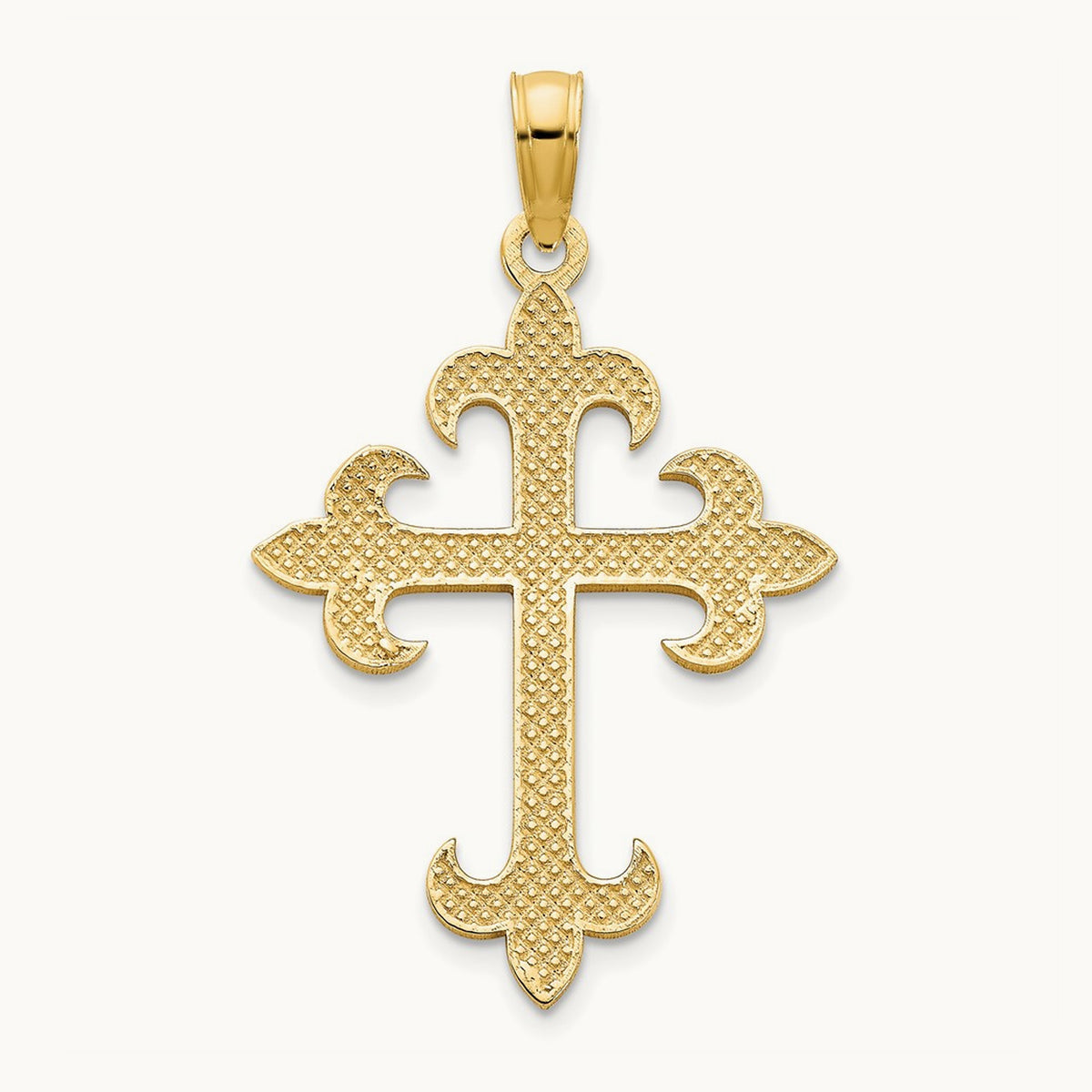 Cross Charm, 14K Yellow Gold