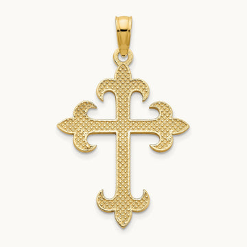 Cross Charm, 14K Yellow Gold