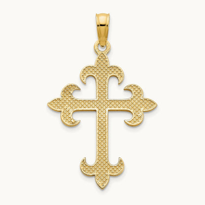Cross Charm, 14K Yellow Gold