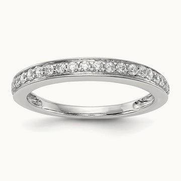 Diamond Wedding Band, 14K White Gold