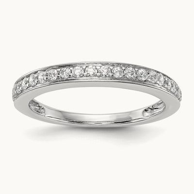 Diamond Wedding Band, 14K White Gold
