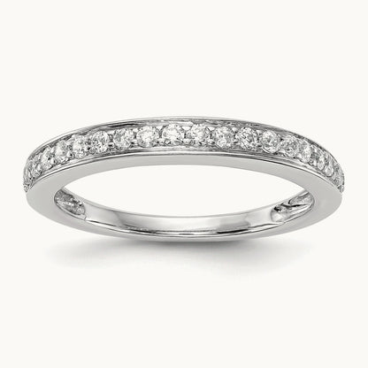 Diamond Wedding Band, 14K White Gold