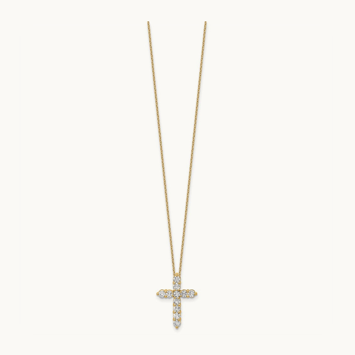 Cross Pendant Necklace, 1.00 ct tw Lab-Grown Diamond
